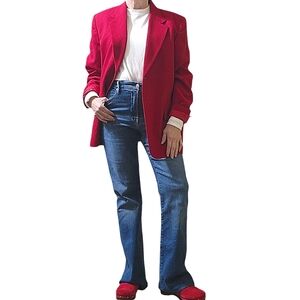 Pendleton Virgin Wool Office Outing Blazer sz 16 red